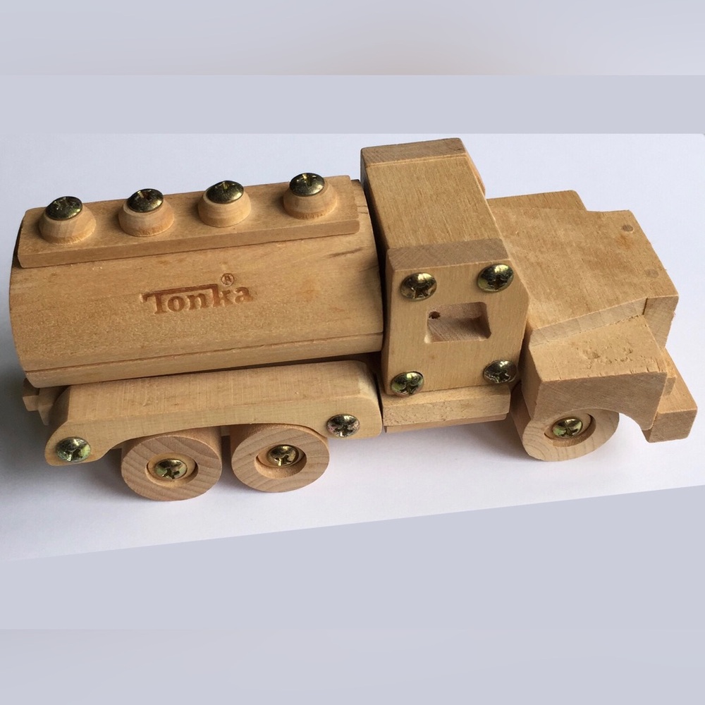 Tonka Toy Tanker Truck Classic Wooden Design